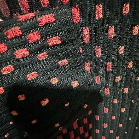M Missoni Black Red Ombre Pattern Knit Long Sleeve Sheath Dress Size M - Picture 5 of 6